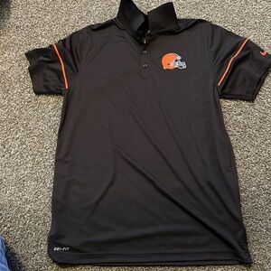 Nike Cleveland Browns Drifit Polo Sz L Large